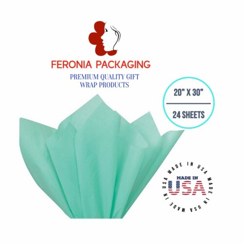 Aqua Blue Tissue Paper Squares, Bulk 24 Sheets Large 20 Inch x 30 Inch, 24  Sheets - Fry's Food Stores