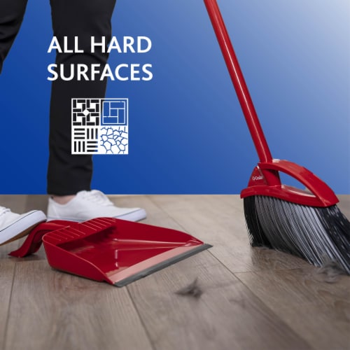 O-Cedar® PowerConer® Pet Pro Broom with Step-On Dust Pan Perspective: back