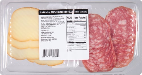 Oberto Parma Salame & Smoke Provolone Cheese Perspective: back
