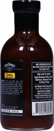 Jack Daniel's® Old No. 7 Honey BBQ Sauce Perspective: back