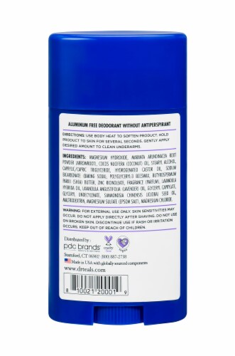 Dr Teal’s® Aluminum-Free Lavender Vanilla Deodorant Stick Perspective: back