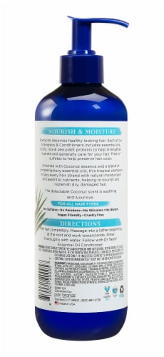 Dr Teal's Coconut Nourish & Moisture Shampoo Perspective: back