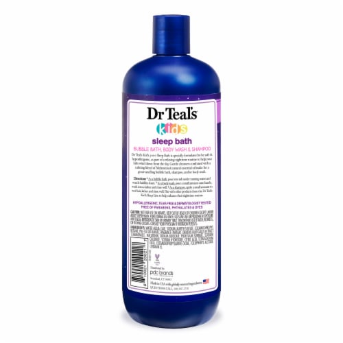 Dr. Teal's® Kids Melatonin 3-In-1 Bubble Bath Shampoo & Body Wash Perspective: back