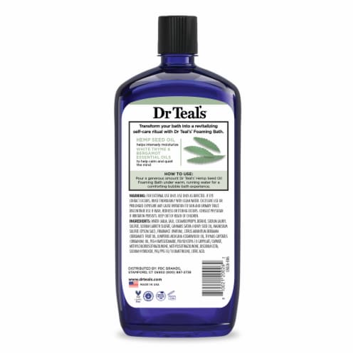 Dr Teals® Hemp Seed Oil And Pure Epsom Salt Foaming Bath 34 Fl Oz