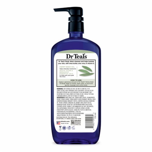 Dr Teal's® Hemp Seed Oil Body Wash Perspective: back