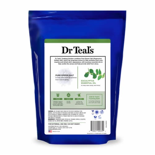 Dr Teal's® Relax & Relief Eucalyptus & Spearmint Pure Epsom Salt Perspective: back