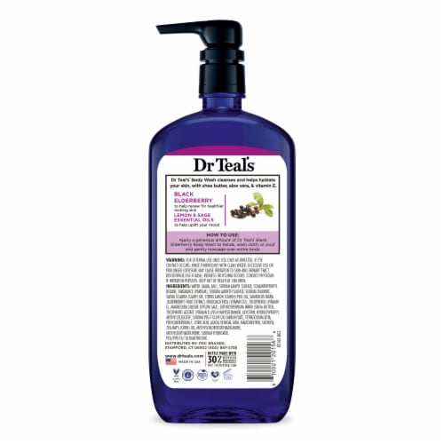 Dr Teal's® Vitamin D Black Elderberry Body Wash Perspective: back