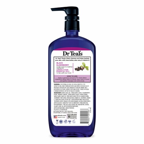 Dr Teal's® Vitamin D Black Elderberry Body Wash Perspective: back