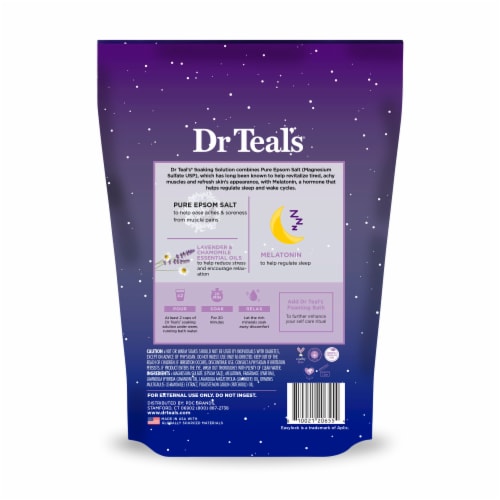 Dr Teal's® Value Size Melatonin Sleep Soak Pure Salt Perspective: back