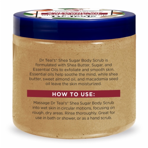 Dr Teal's® Shea Butter & Almond Oil Shea Butter Scrub Perspective: back