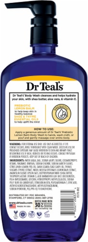 Dr Teal's® Prebiotic Lemon Balm Body Wash with Pure Epsom Salt Perspective: back