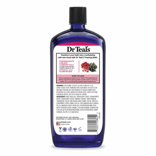 Dr Teal's® Pomegranate & Black Currant Foaming Bath With Pure Epsom Salt Perspective: back