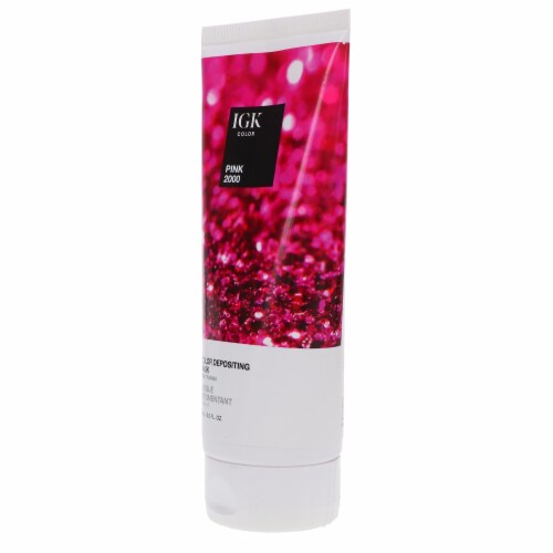 IGK Color Depositing Hair Mask Pink 2000 (Bright Fuchsia) 6 oz Perspective: back