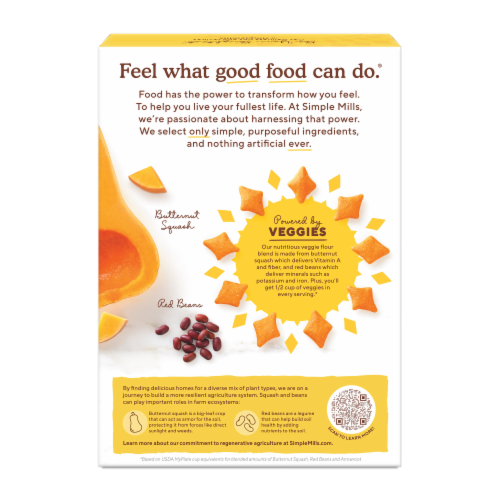 Simple Mills® Pop Mmms™ Cheddar Baked Snack Crackers Perspective: back