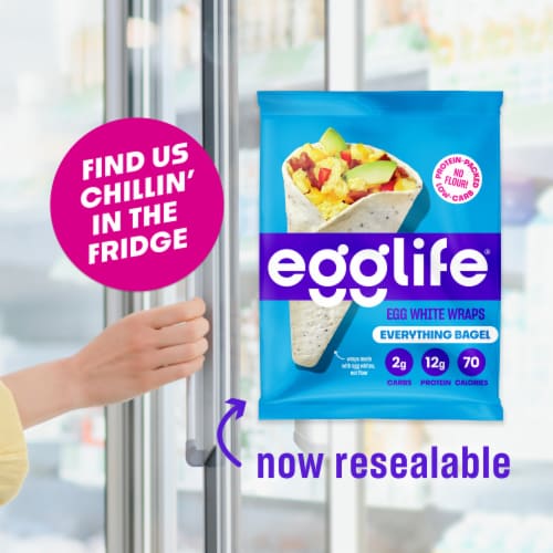 Egglife Everything Bagel Egg White Wraps Perspective: back