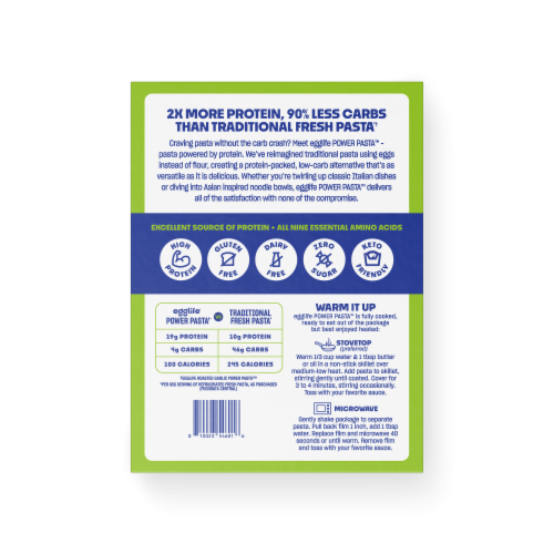egglife® Roasted Garlic Fettuccine Style Pasta Perspective: back