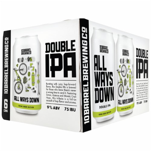 10 Barrel Brewing Co. All Ways Down Double IPA Perspective: back