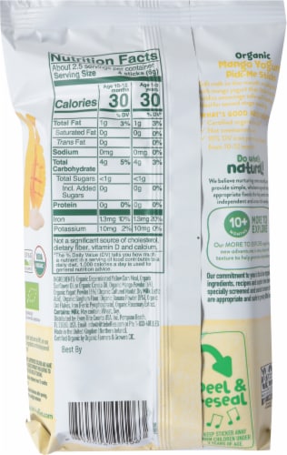 Little Bellies™ Organic Strawberry Pick-Me Sticks Puffed Multigrain Snacks Perspective: back