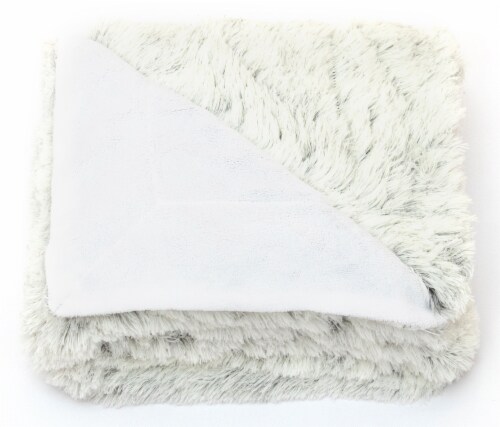 Cheer Collection Reversible Faux Fur Accent Throw Blanket Perspective: back