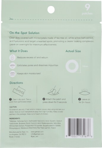 Rael Beauty Miracle Patch Microcrystal Spot Cover Perspective: back