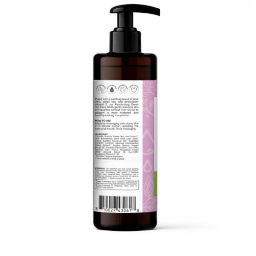 Sky Organics Youth Boost Moisturizing Green Tea Face Wash Perspective: back