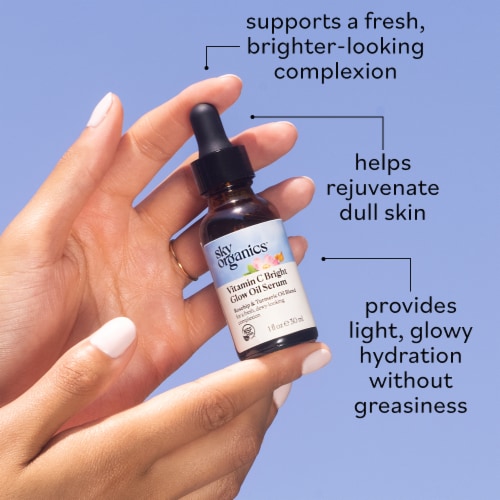 Sky Organics™ Vitamin C Bright Glow Oil Serum Perspective: back