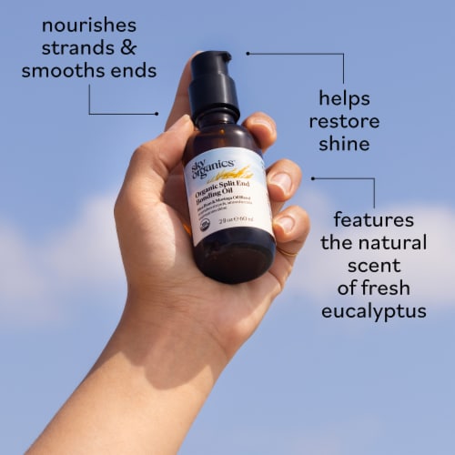 Sky Organics Organic Split End Bonding Oil - 2 fl oz (60 ml) Perspective: back