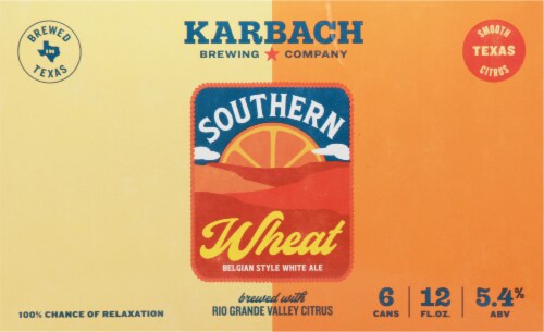 Karbach Southern Wheat Belgian Style White Ale Perspective: back