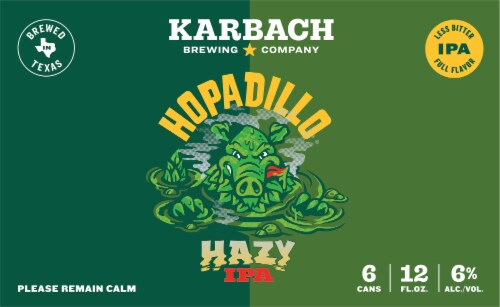 Karbach Brewing Co. Hopadillo Hazy IPA Perspective: back