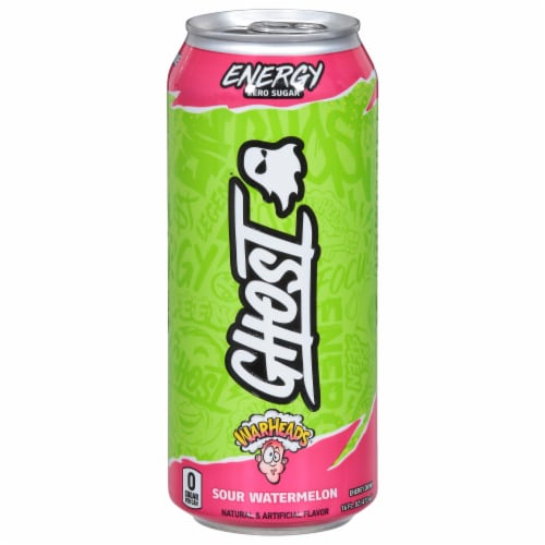 Ghost® Warheads Watermelon Flavored Energy Drink Perspective: back