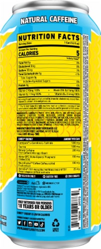 Ghost® Zero Sugar Swedish Fish® Energy Drink Can Perspective: back