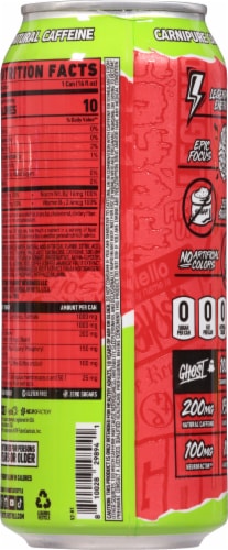 Ghost® Zero Sugar Cherry Limeade Energy Drink Can, 16 fl oz