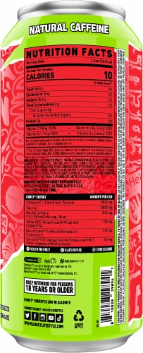 Ghost® Zero Sugar Cherry Limeade Energy Drink Can Perspective: back
