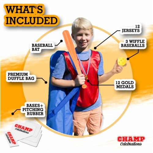 Champ Celebrations All-In-One Kids Baseball Set Perspective: back