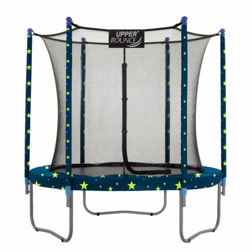 7.5 FT Round Trampoline Set with Safety Enclosure System Starry Night Round 7.5 ft Smith s Food and Drug