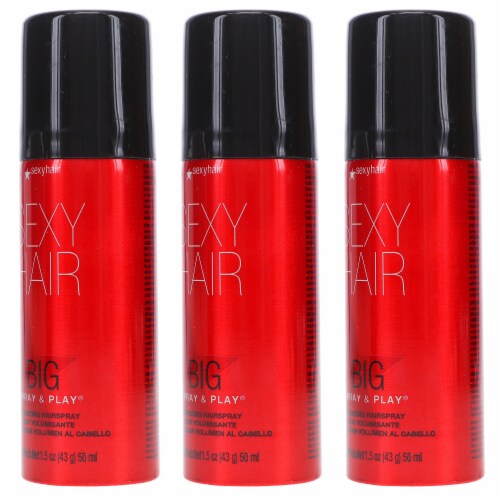 Sexy Hair Big Sexy Hair Spray and Play Volumizing Hairspray 1.5 oz 3 Pack Perspective: back