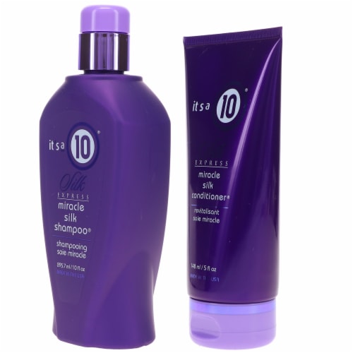 It's a 10 Silk Express Silk Shampoo 10 oz & Silk Express Silk Conditioner 5 oz Combo Pack Perspective: back