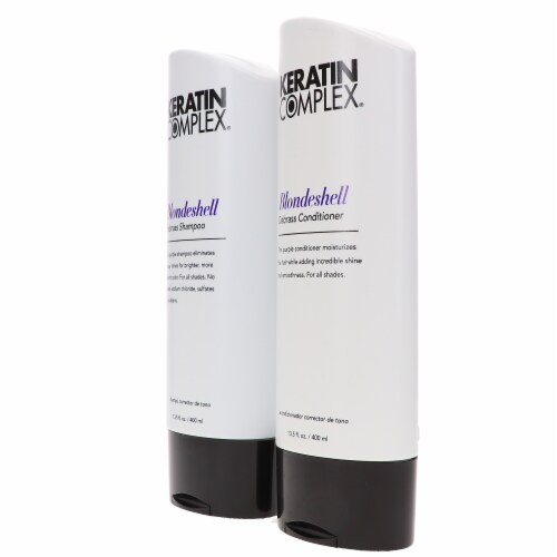 Keratin Complex Blondshell Debrass Shampoo 13.5 oz & Blondeshell Debrass Conditioner 13.5 oz Perspective: back