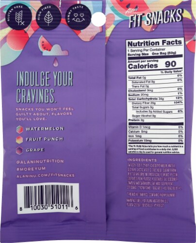 alani nu fit snacks gummy bears