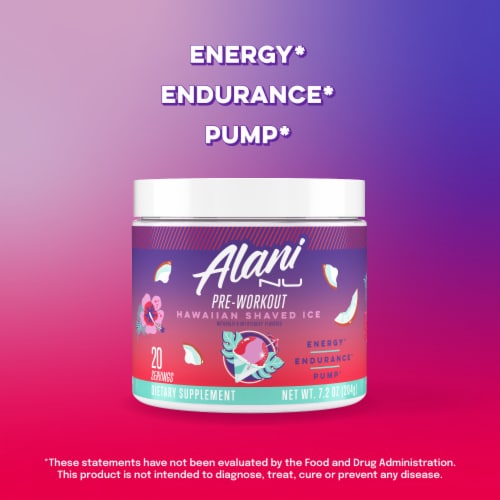 Alani Nu Hawaiian Shaved Ice™ Pre-Workout Perspective: back