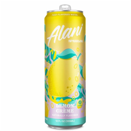 Alani NU Lemon Creme Sparkling Water Perspective: back