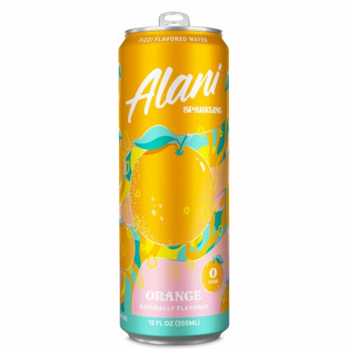 Alani Nu Orange Flavored Sparkling Water Cans Perspective: back