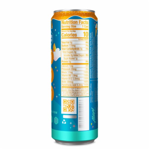 Alani NU Dream Float Energy Drink Can Perspective: back
