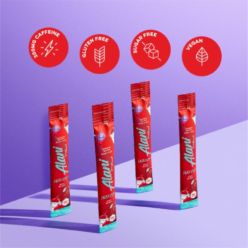 Alani Nu Cherry Slush Energy Drink Mix Packets Perspective: back