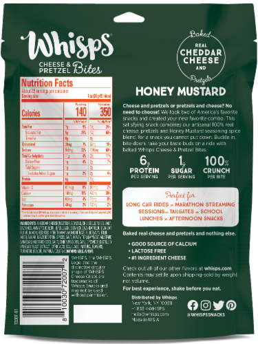 Whisps® Honey Mustard Cheese & Pretzel Bites Perspective: back