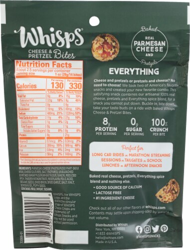 Whisps® Everything Cheese & Pretzel Bites Perspective: back