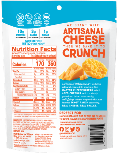 Whisps® Tangy Ranch Cheese Crisps Perspective: back