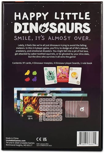 TeeTurtle Happy Little Dinosaurs Card Game Perspective: back