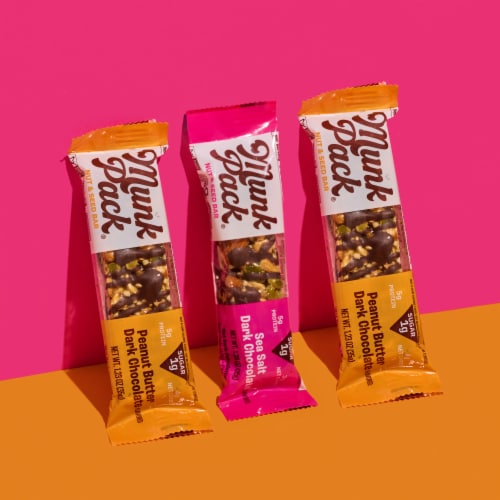 Munk Pack® Keto Sea Salt Dark Chocolate Nut & Seed Bars Perspective: back