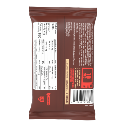 Legendary Foods™ Chocolate Cake Protein Pastry Perspective: back